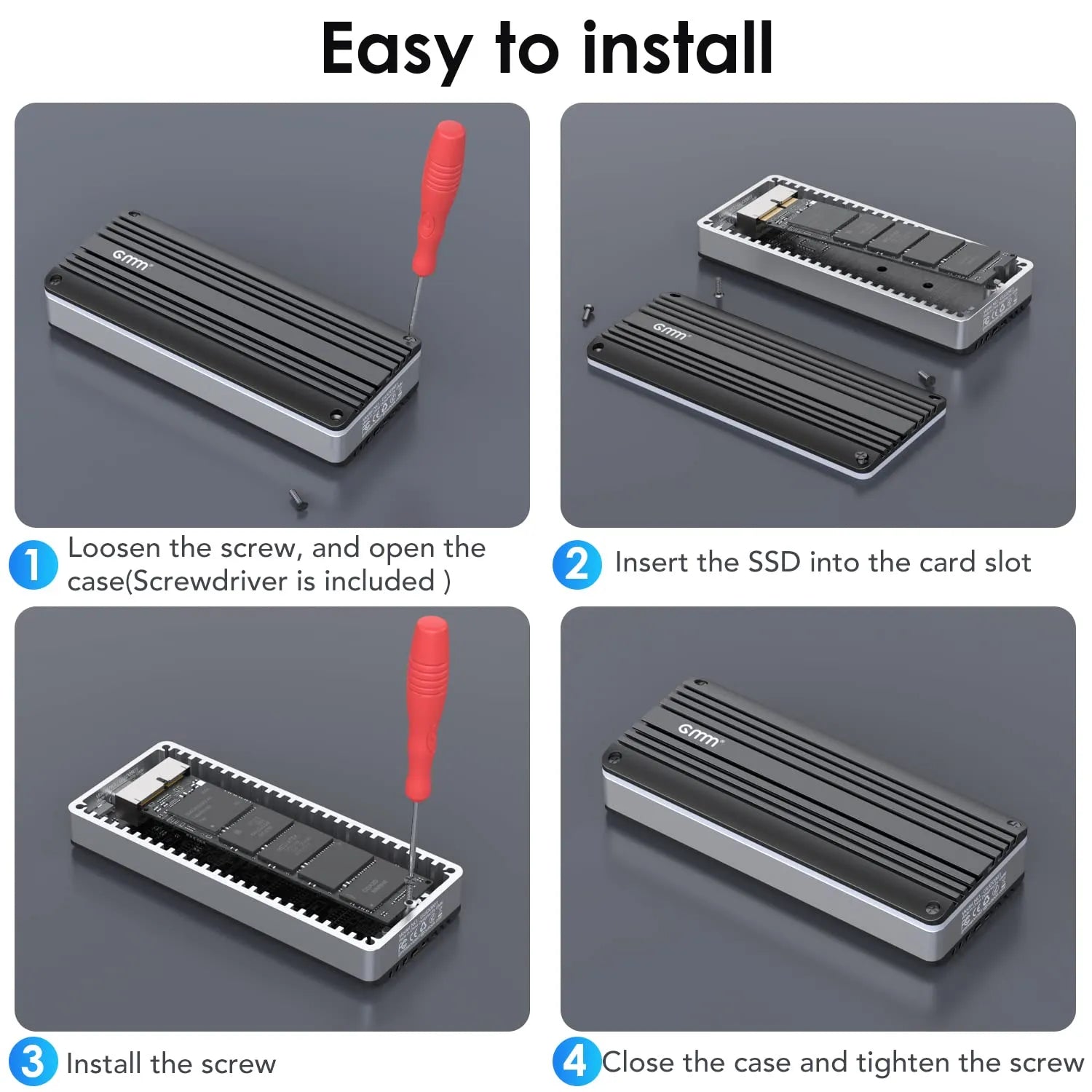 GMM USB C 3.2 SSD Enclosure