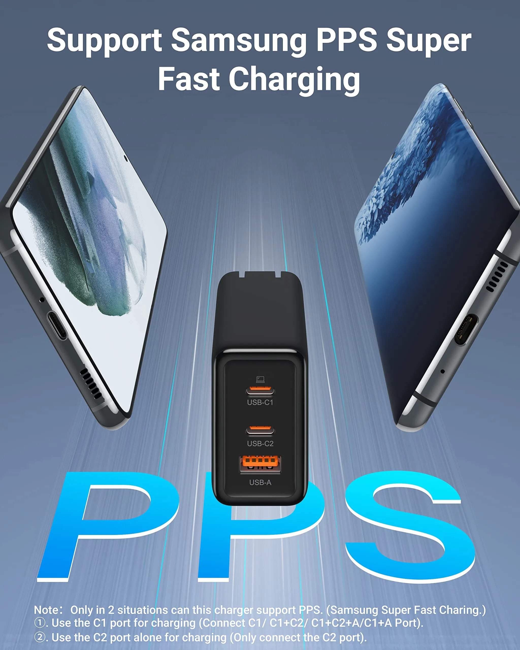 GMM 65W USB C Charger for iPhone/Laptops