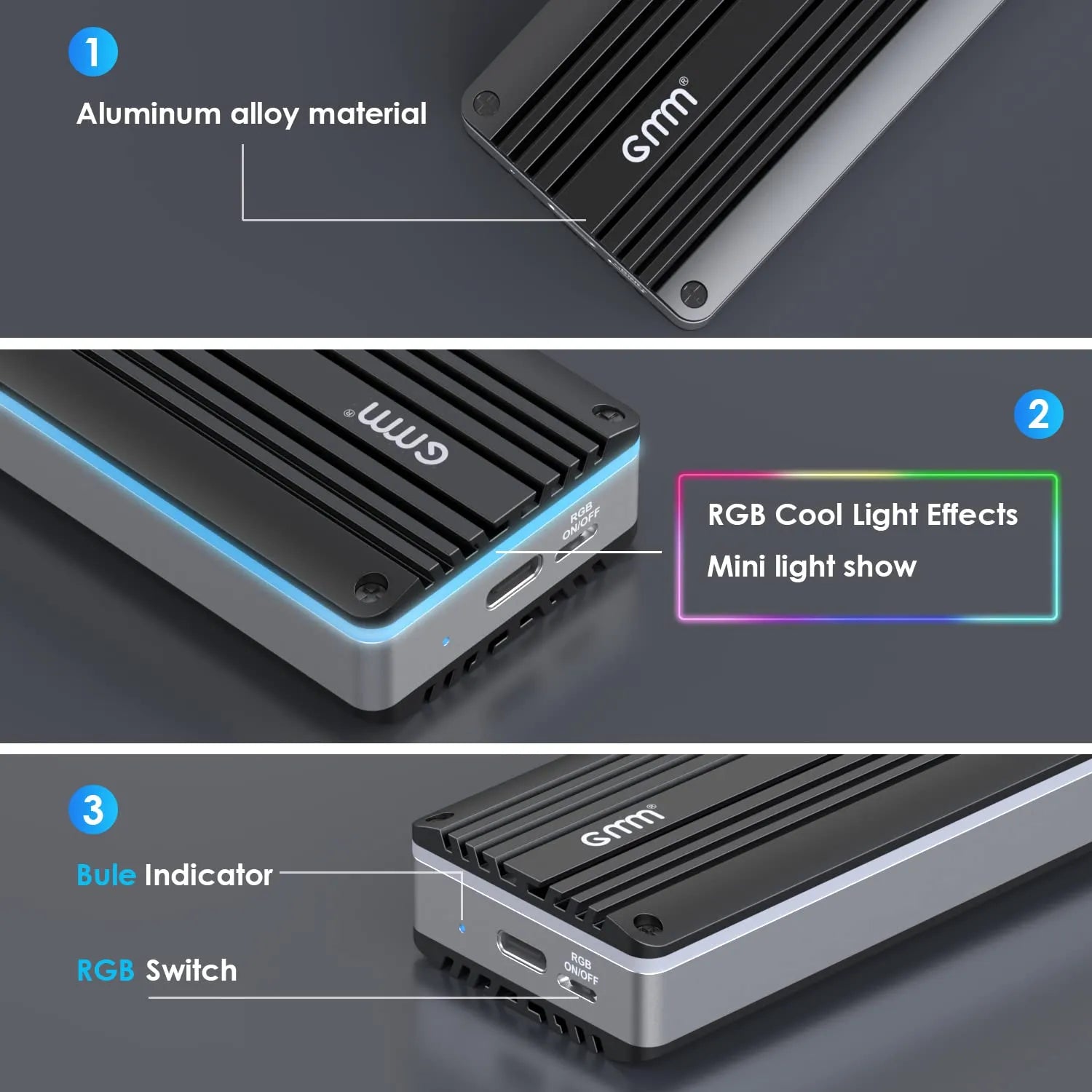 GMM USB C 3.2 SSD Enclosure