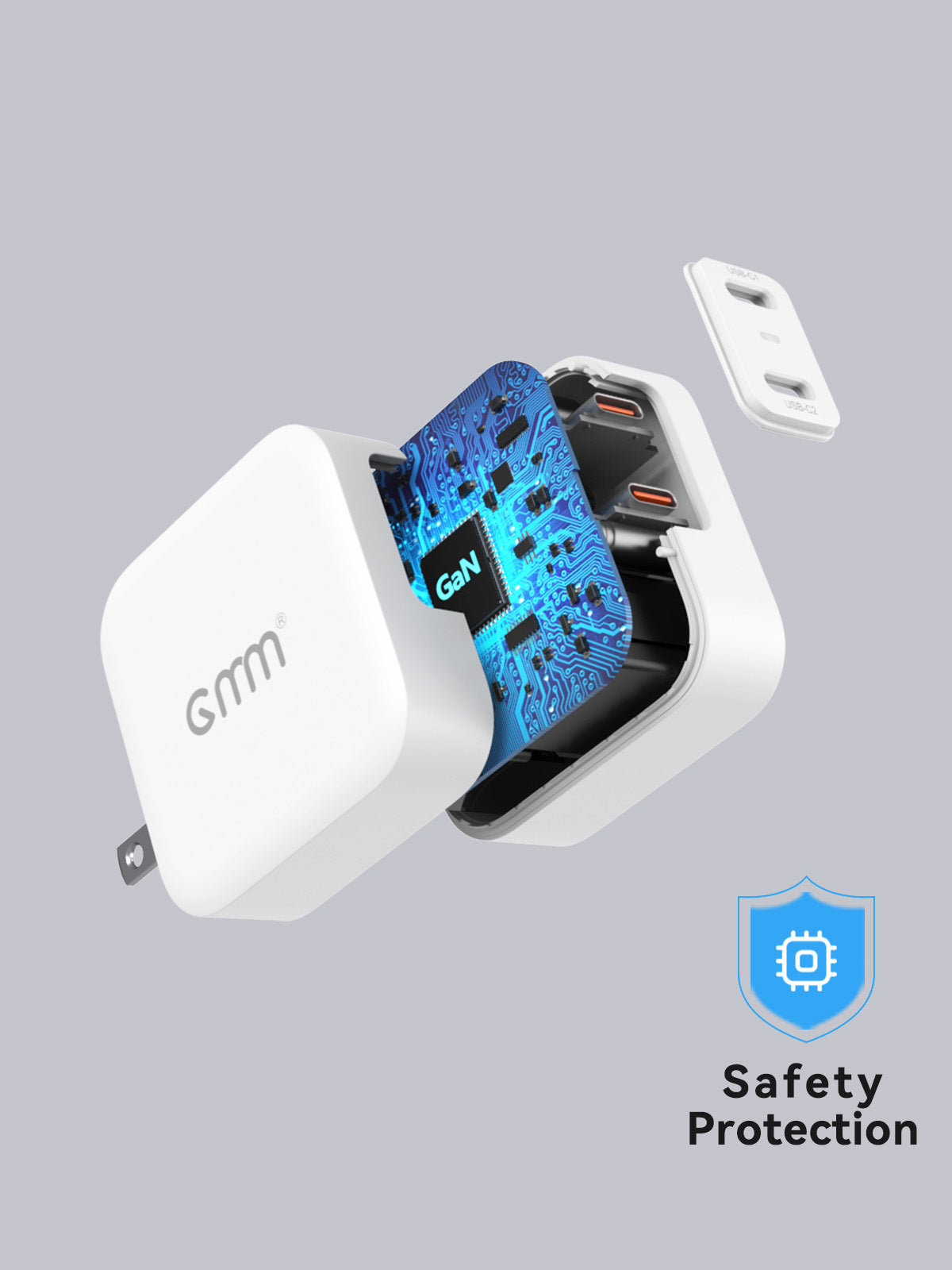 GMM Dual USB C Wall Charger 40W for iPhone