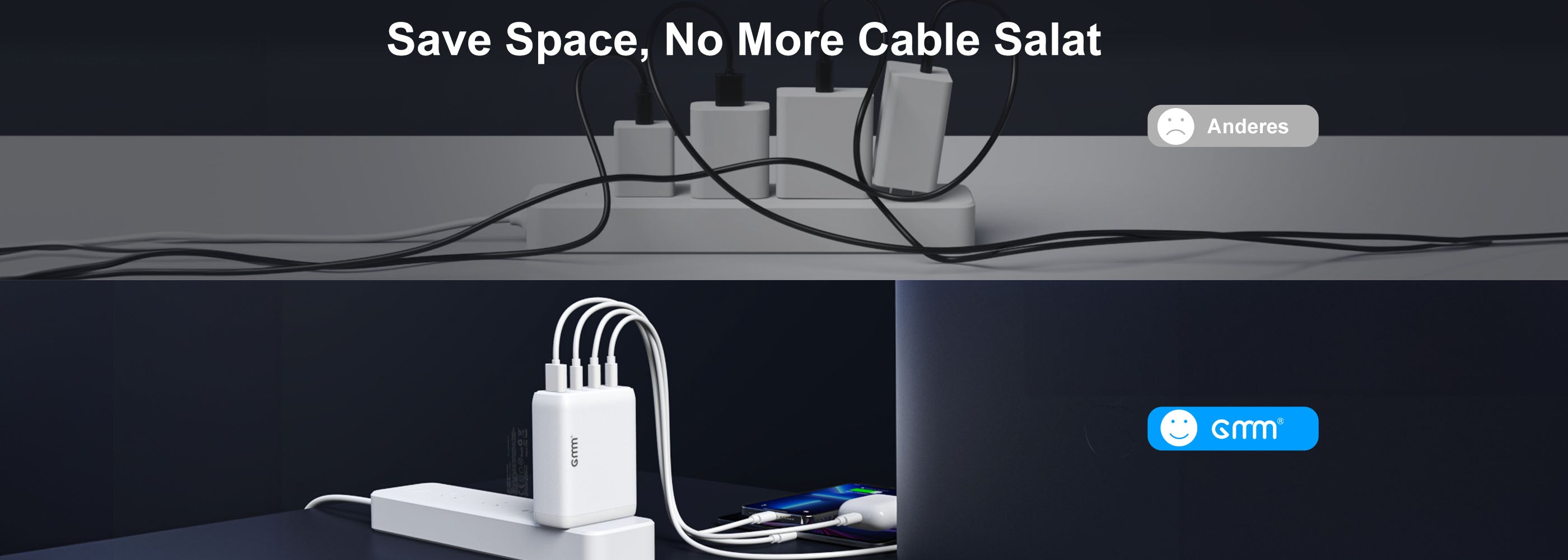 GMM 120W USB C Charger for MacBooks iPhone