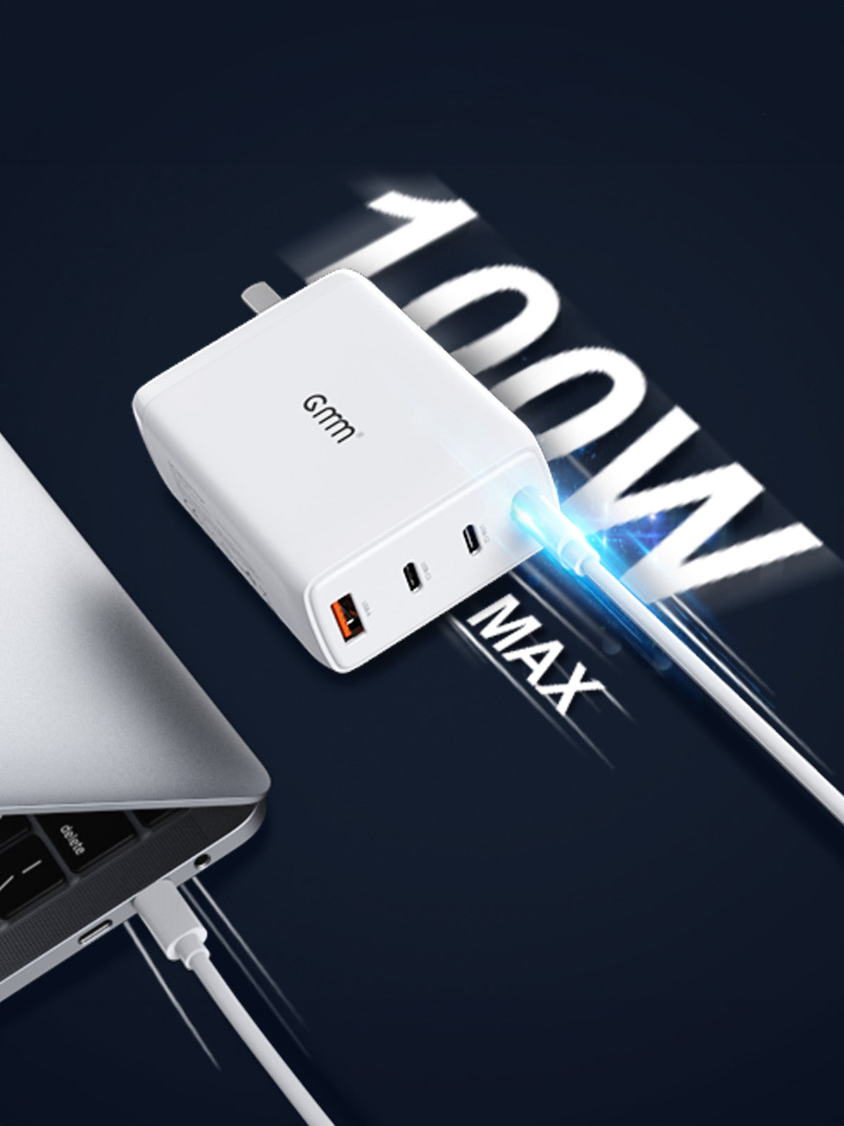 GMM 120W USB C Charger for MacBooks iPhone