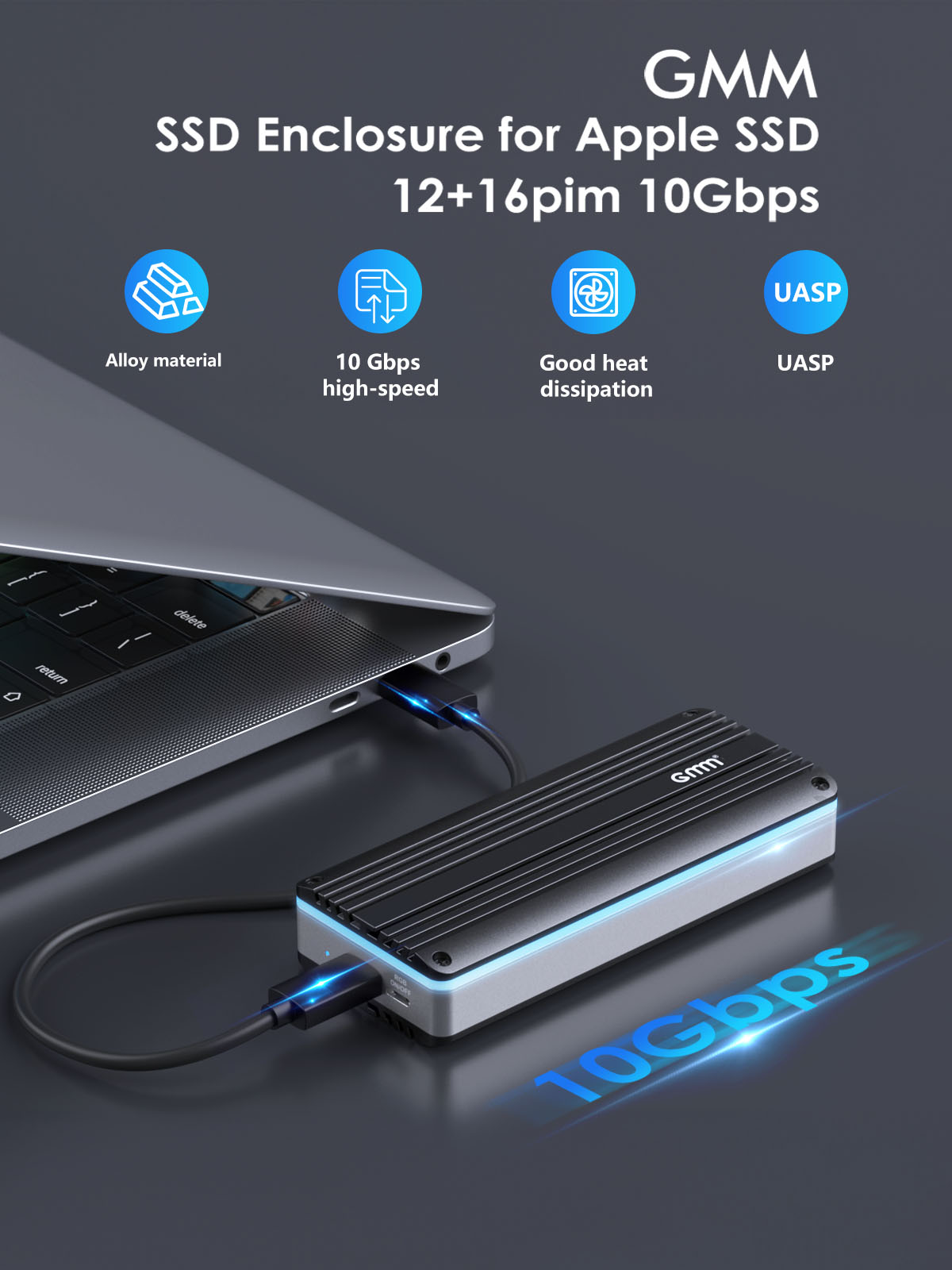 GMM USB C 3.2 SSD Enclosure