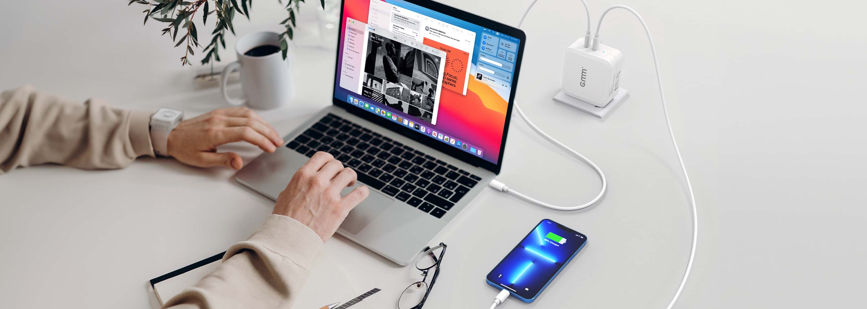 GMM 100W USB C Charger Multiport for MacBooks