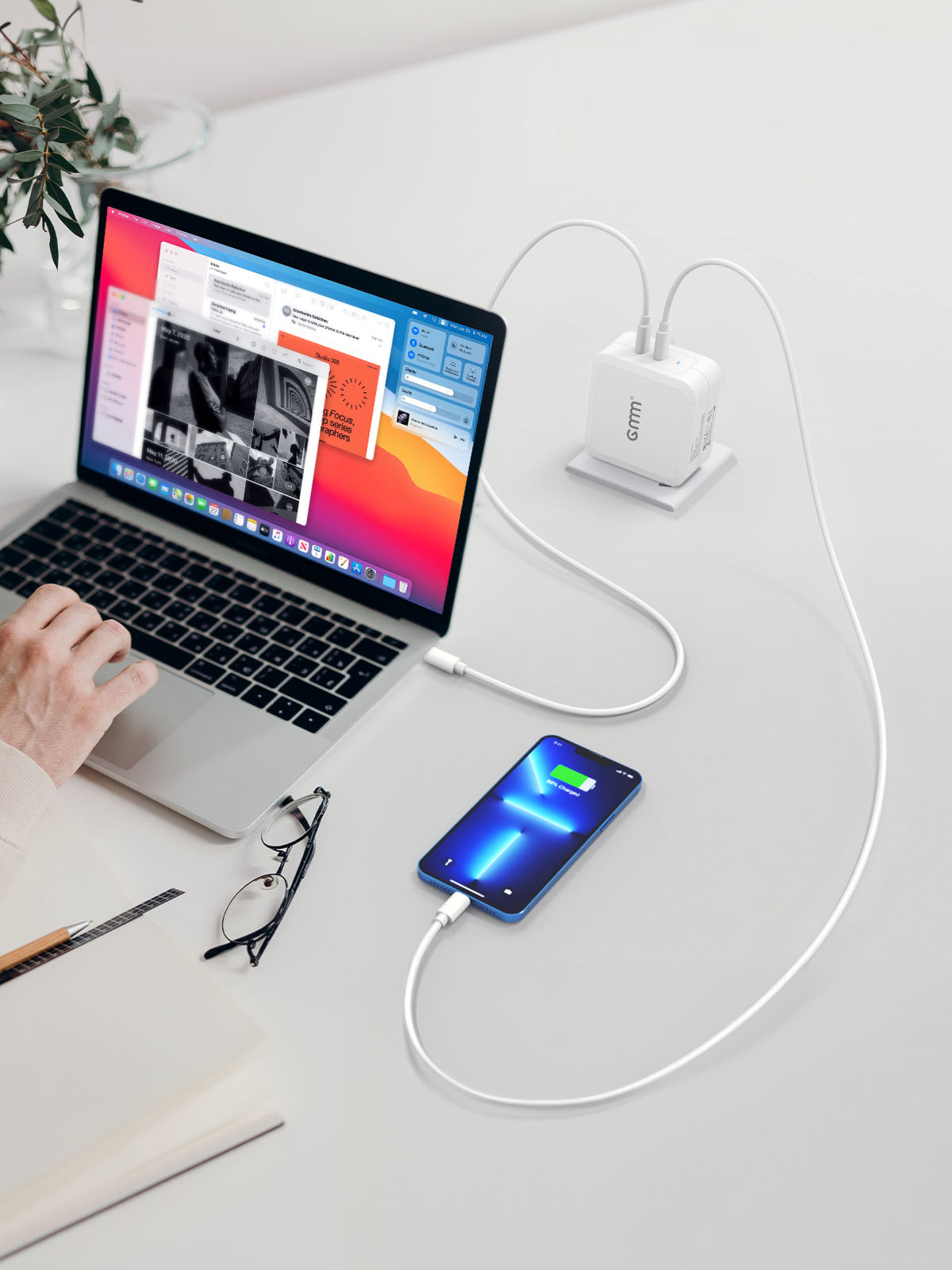 GMM 100W USB C Charger Multiport for MacBooks