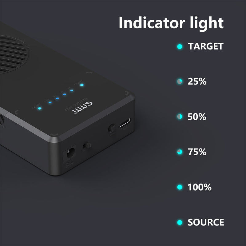 Gmm nvme m 2 duplicator dual bay clone enclosure